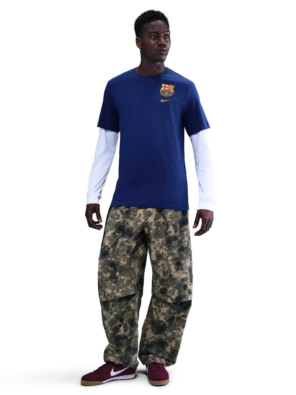NIKE Тениска FCB M NK CREST TEE