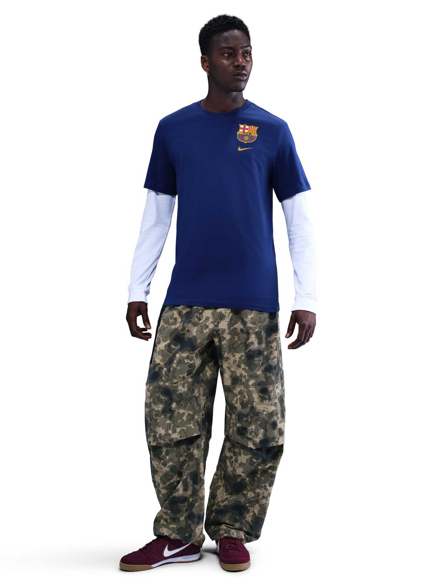 NIKE Тениска FCB M NK CREST TEE