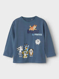 NAME IT Блуза NMMNIELS BLUEY NREG LS TOP BOX SKY