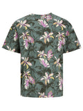 JACK & JONES Тениска JORTAMPA AOP TEE SS CREW NECK