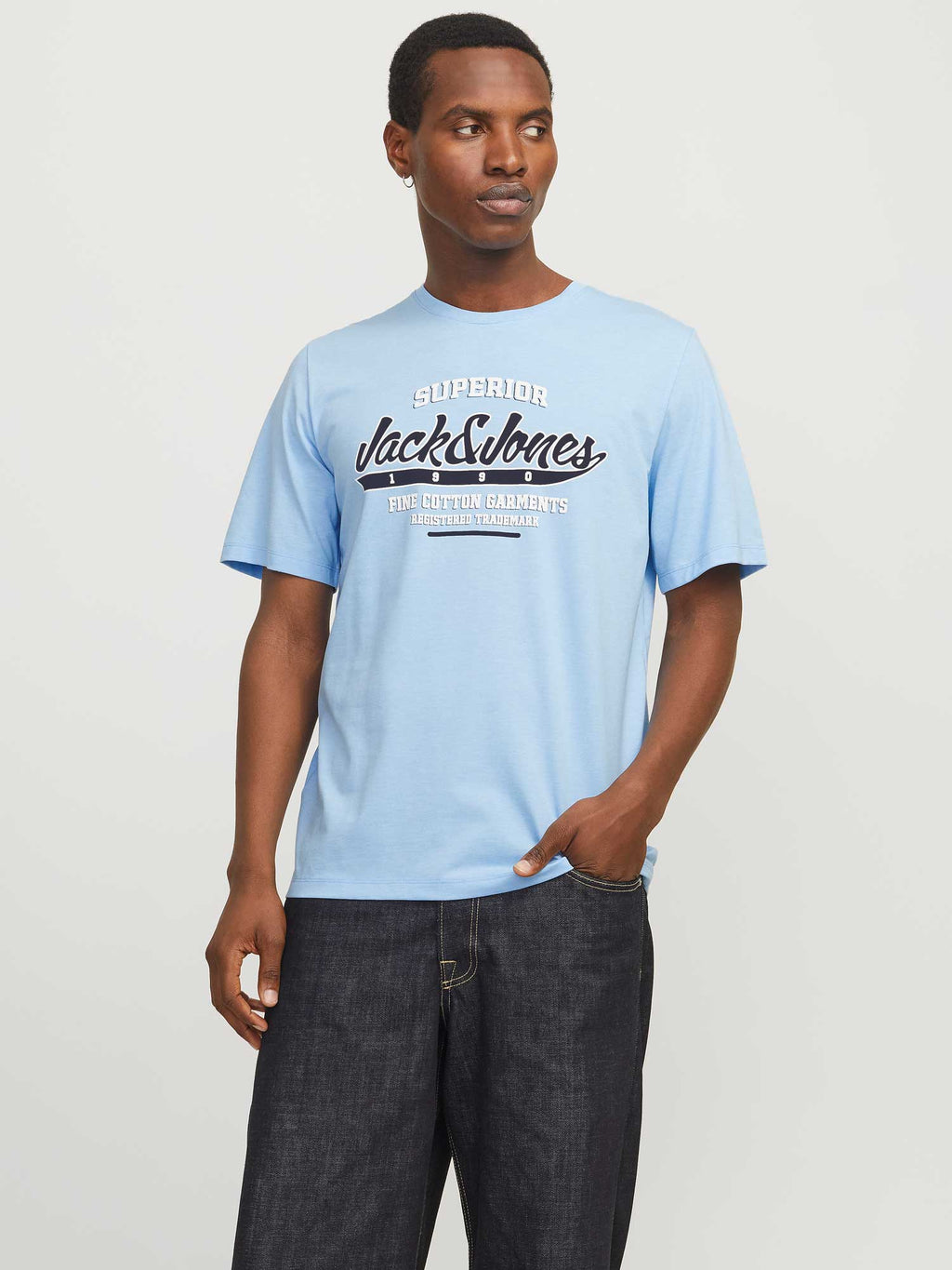 JACK & JONES Тениска JJELOGO TEE SS O-NECK 2 COL SS25 SN
