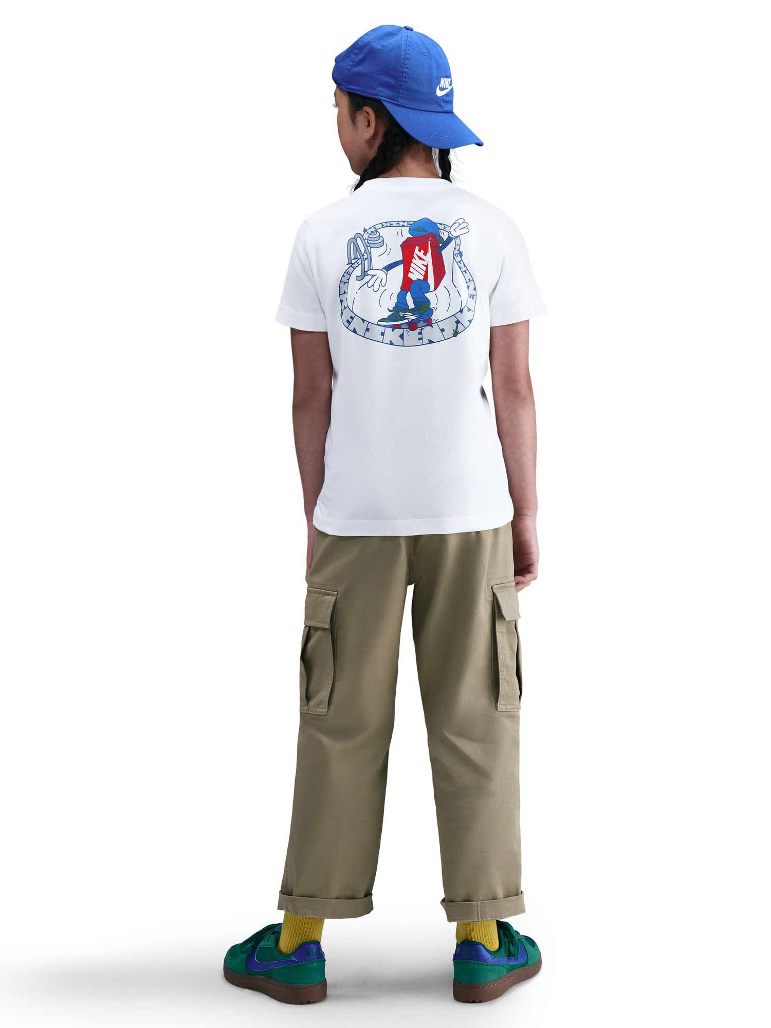 NIKE Тениска K NSW TEE BOXY SMITH