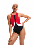 SPEEDO Цял бански WOMENS COLOURBLOCK HIGHNECK CROSSBACK