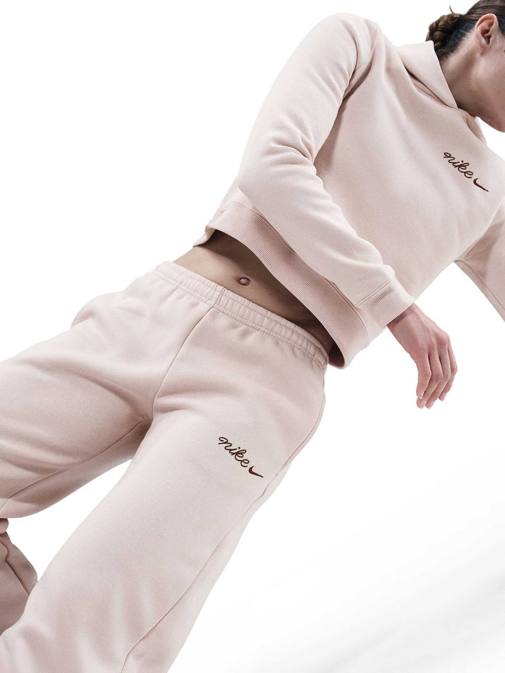 NIKE Спортно долнище W NSW PHNX FLC STRGHT LEG PNT