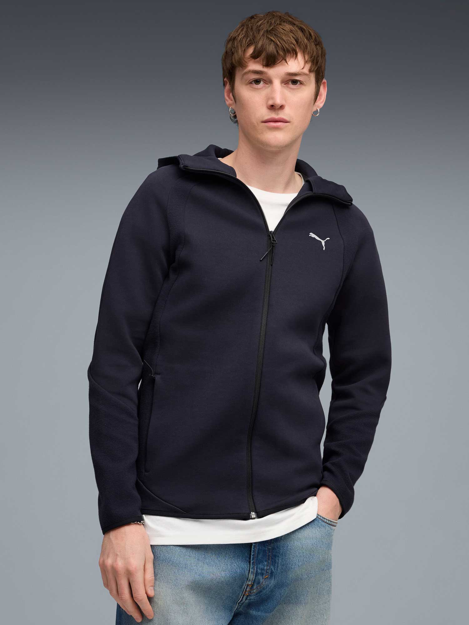 PUMA Суитшърт EVOSTRIPE FZ Hoodie DK