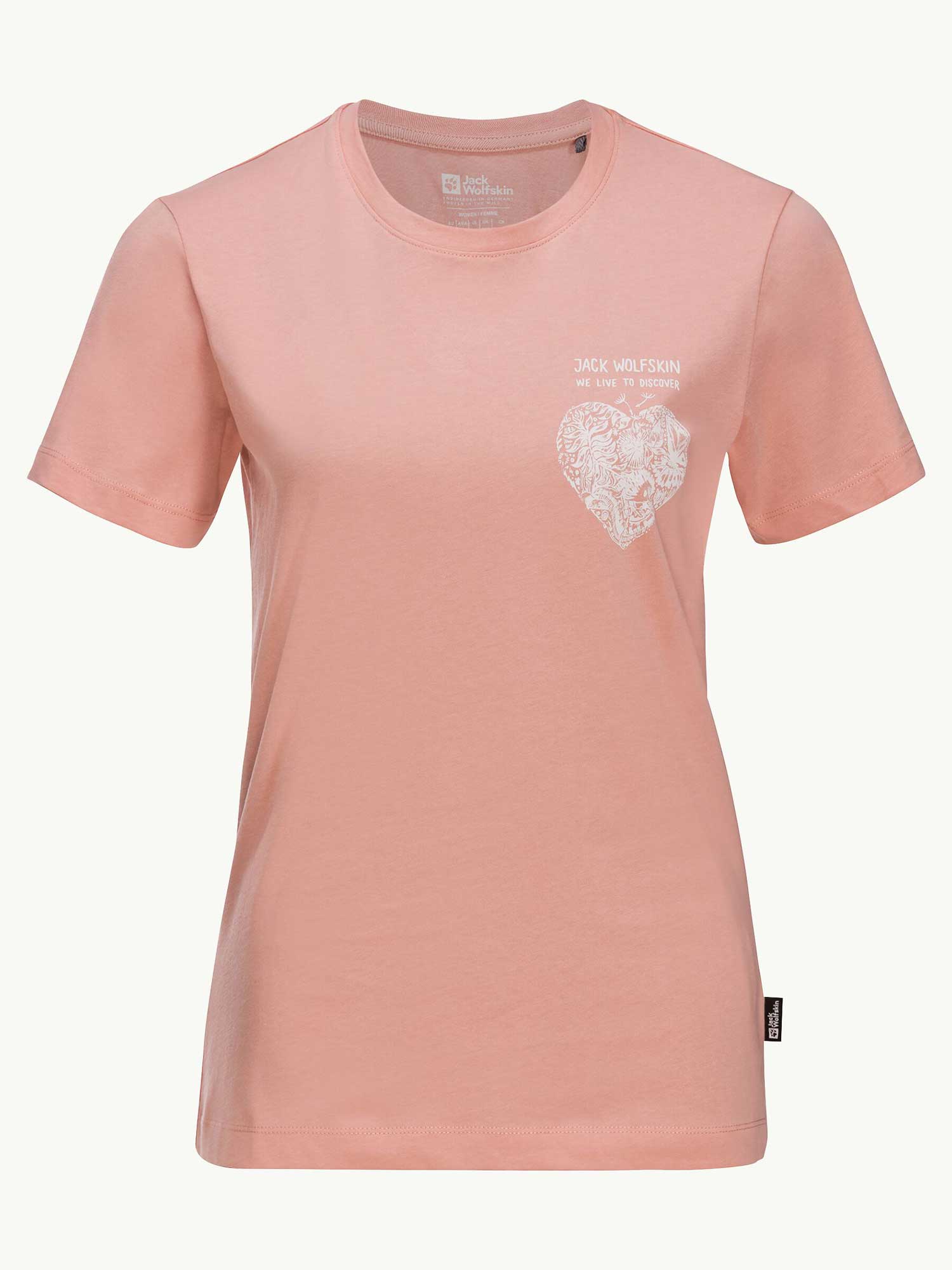 JACK WOLFSKIN Тениска DISCOVER HEART T W