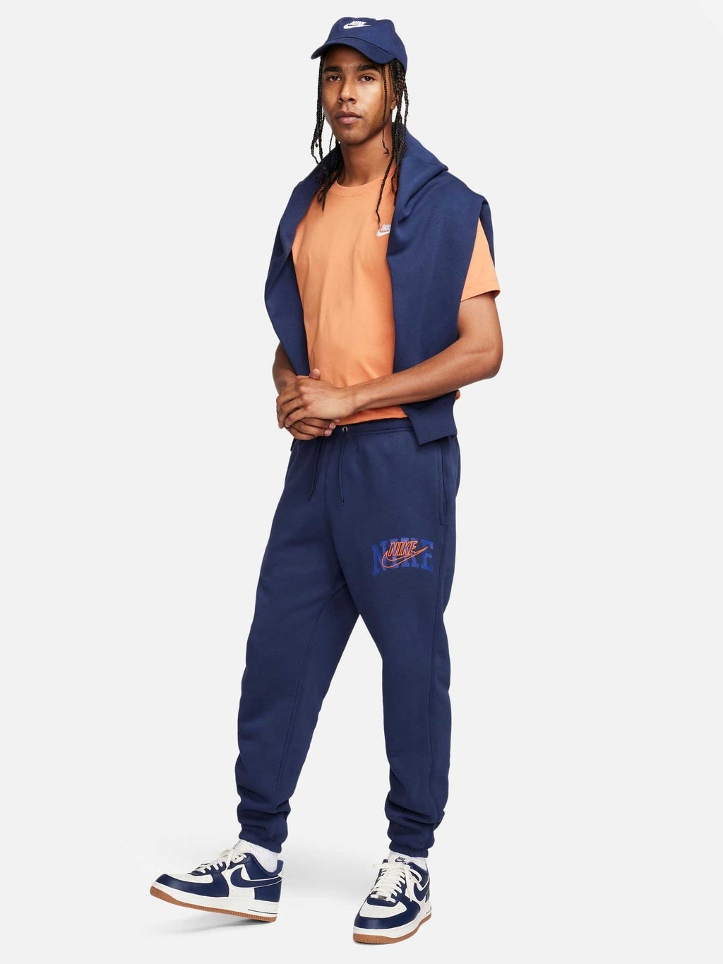 NIKE Спортно долнище M NK CLUB BB CF PANT ARCH GX