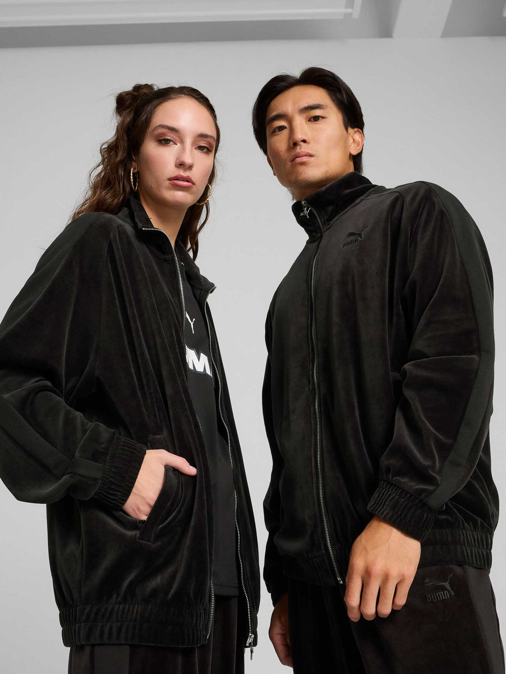 PUMA Спортно горнище T7 Oversized Velour Track Jacket