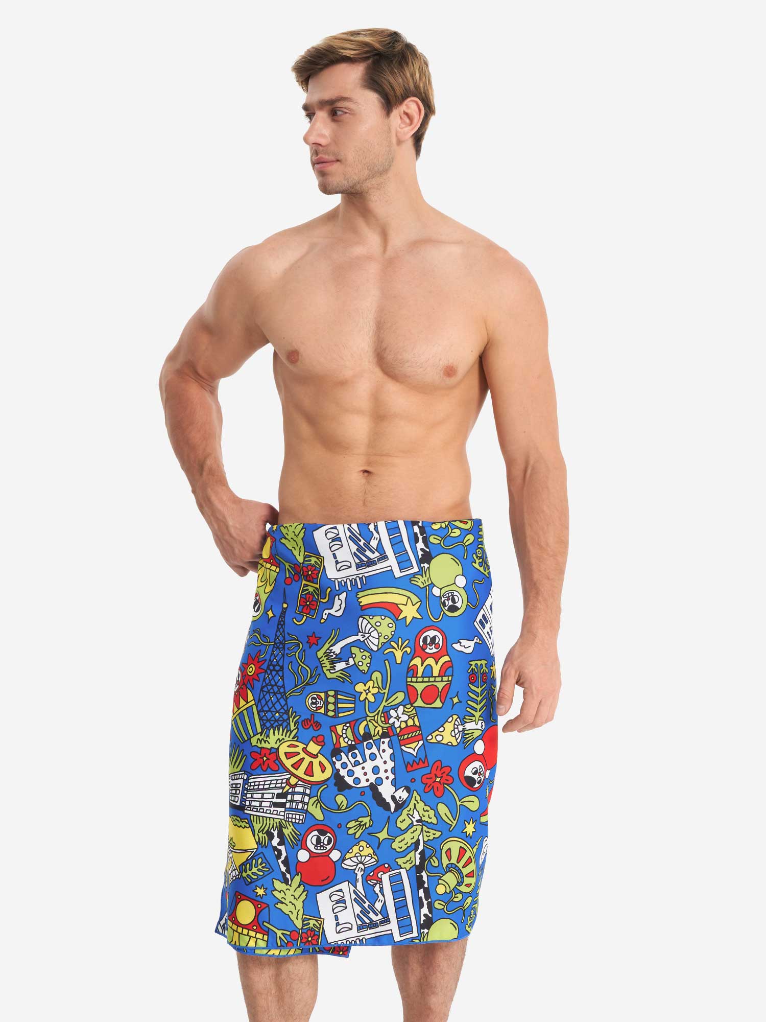 JOSS Кърпа Printed Microfibre Absorbent Swimming Towel