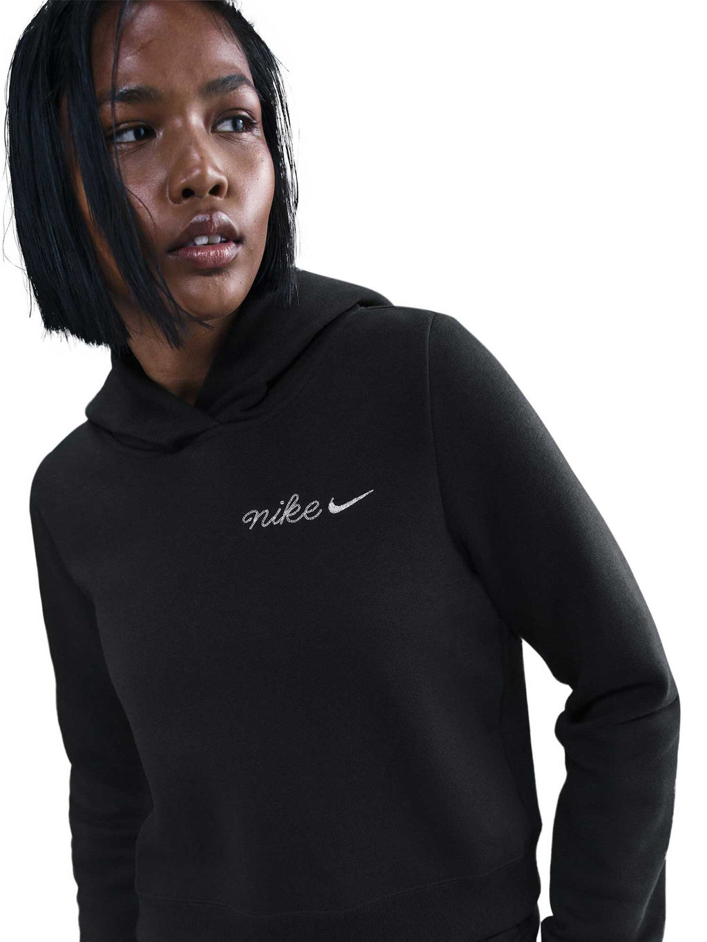 NIKE Суитшърт W NSW PHNX FLC SHRUNKEN HOODIE