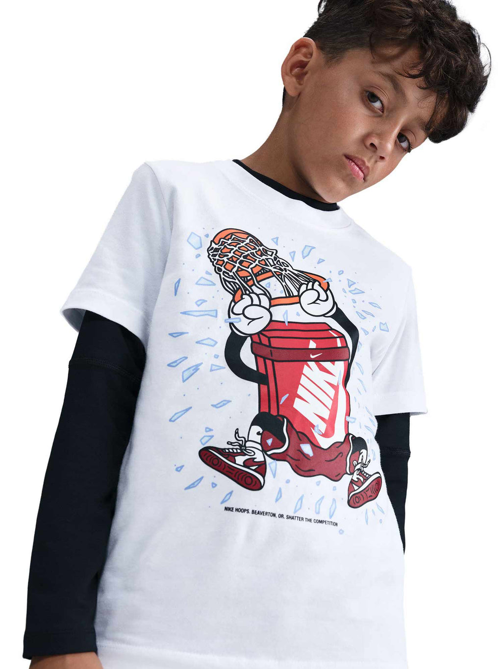 NIKE Тениска K NSW TEE BOXY DUNK