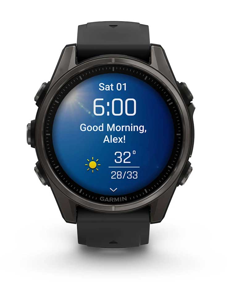 GARMIN GPS Смарт часовник Fenix 8 AMOLED с кожена каишка