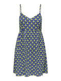 ONLY Рокля ONLALMA LIFE POLY STRAP DRESS AOP