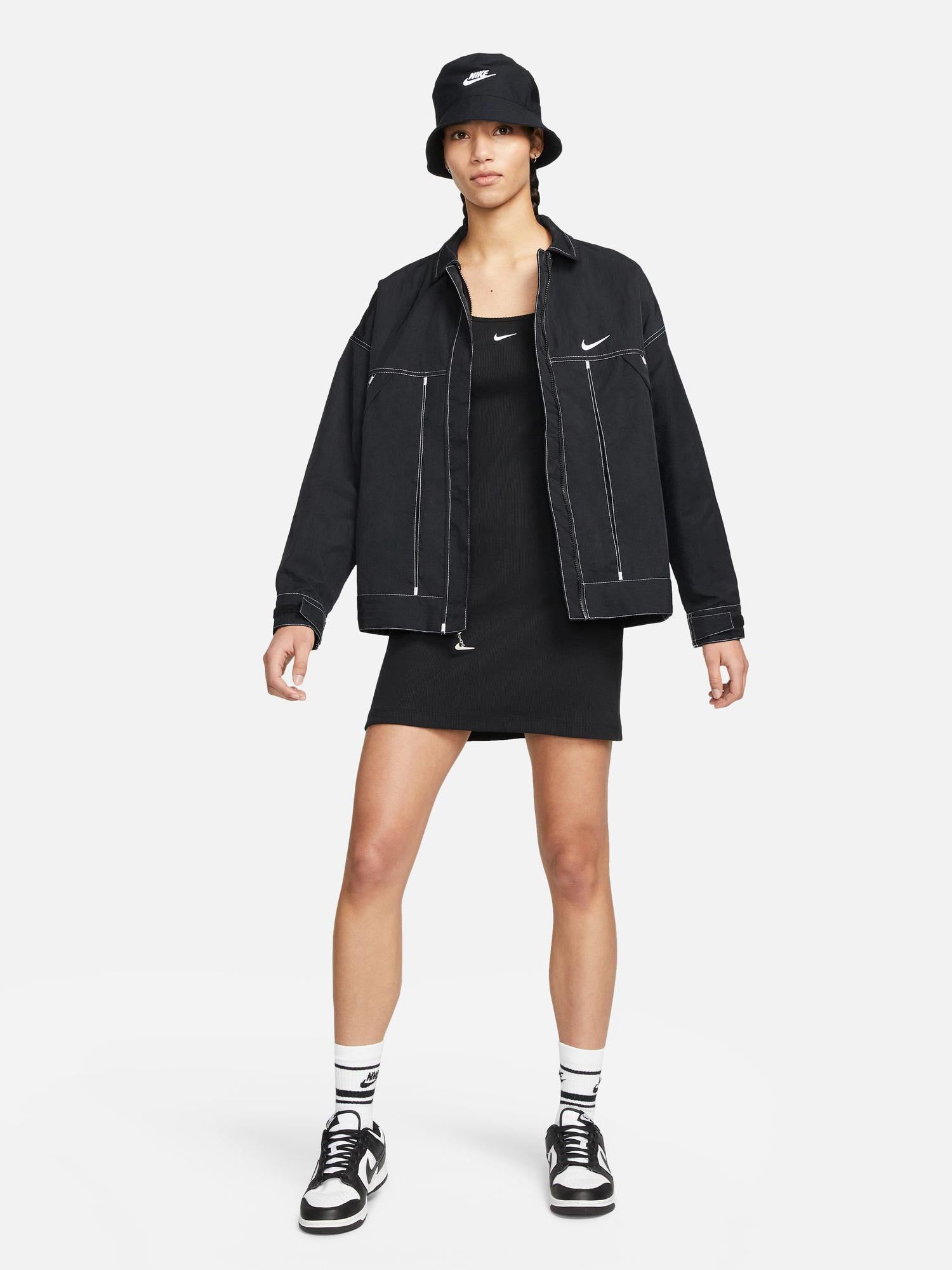 NIKE Рокля W ESSNTL RIB BYCN