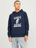 JACK & JONES Суитшърт JJXMAS ONE COLOR FUNNY SWEAT HOOD