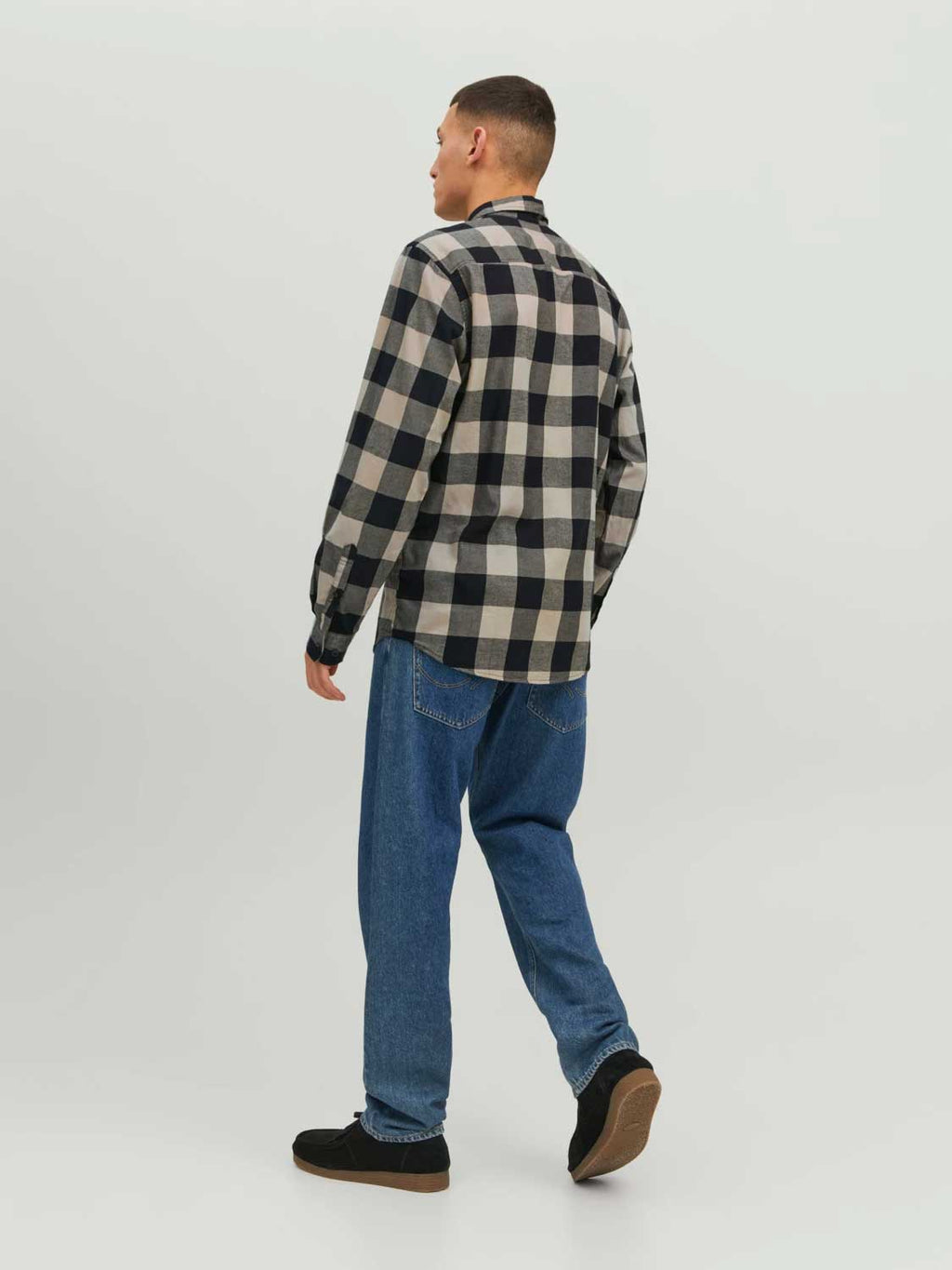 JACK & JONES Риза JJEGINGHAM TWILL SHIRT L/S NOOS