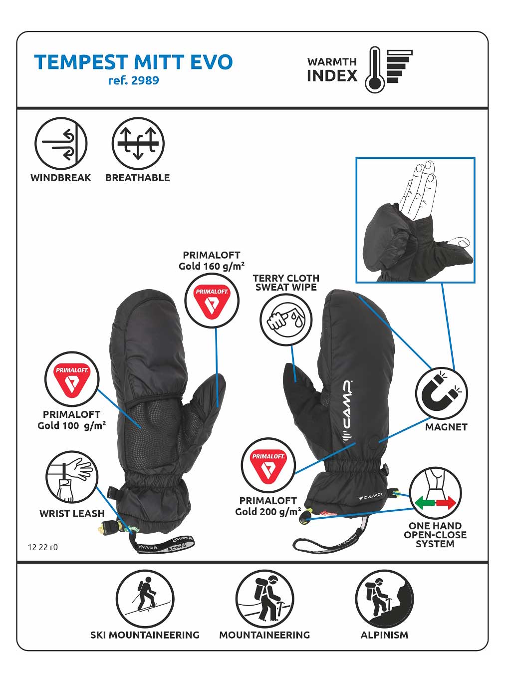 CAMP Ръкавици TEMPEST MITT EVO
