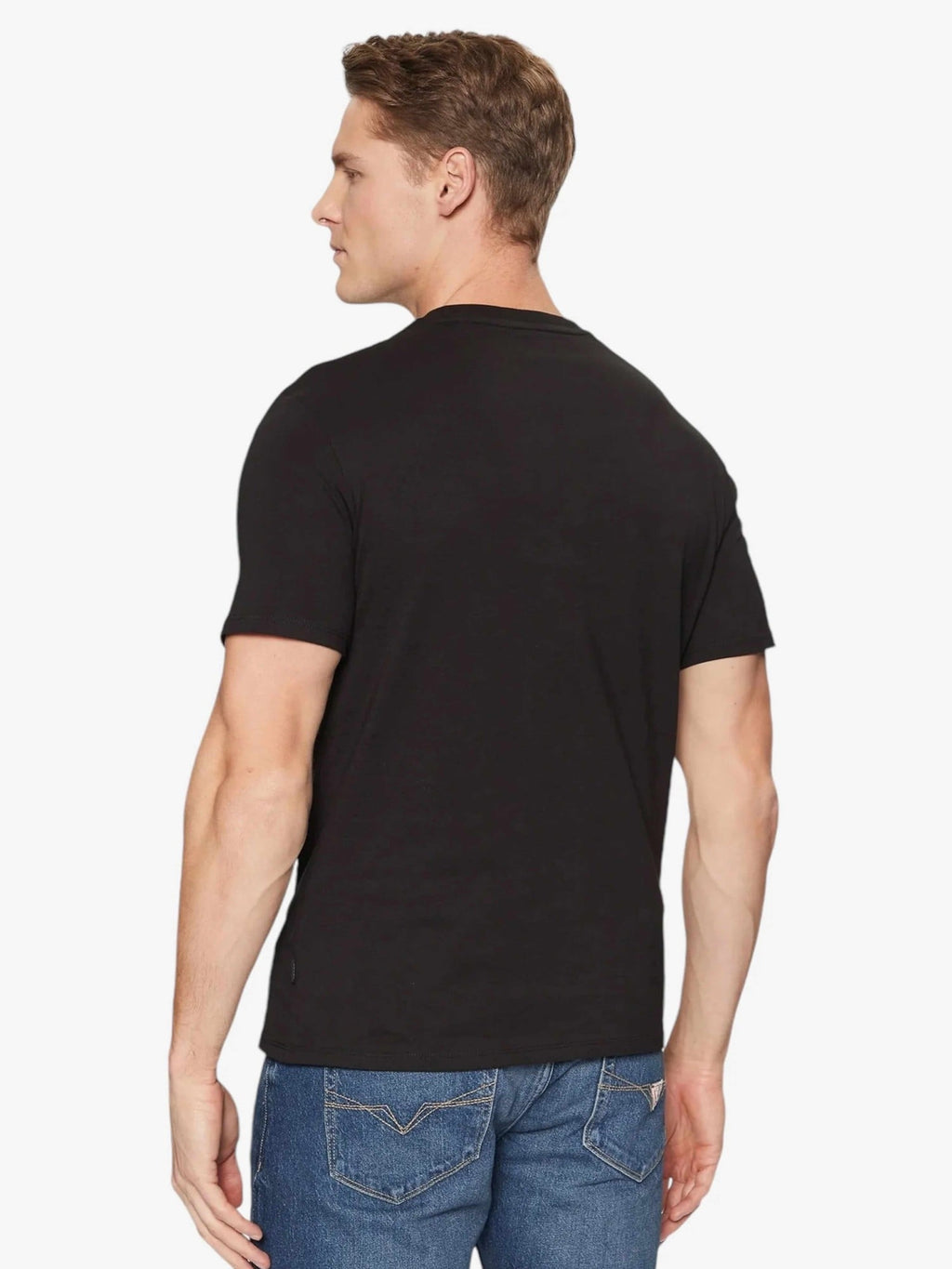 GUESS JEANS Тениска GJ SS CN SLIM PRINTED TEE