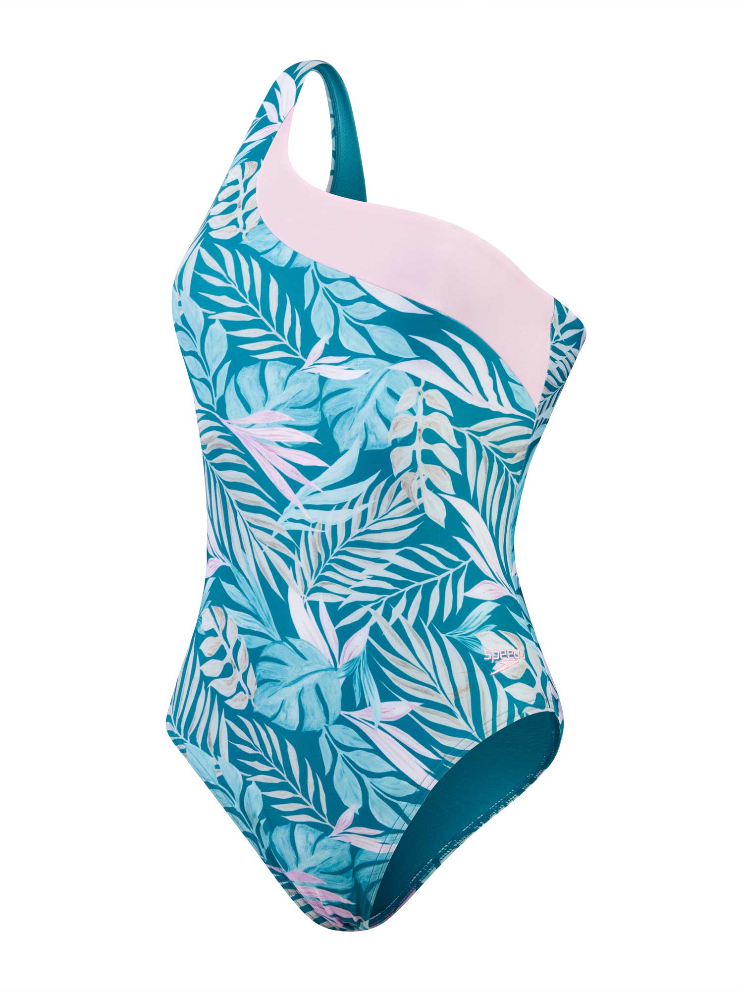 SPEEDO Цял бански WOMENS PRINTED ASYMETRIC
