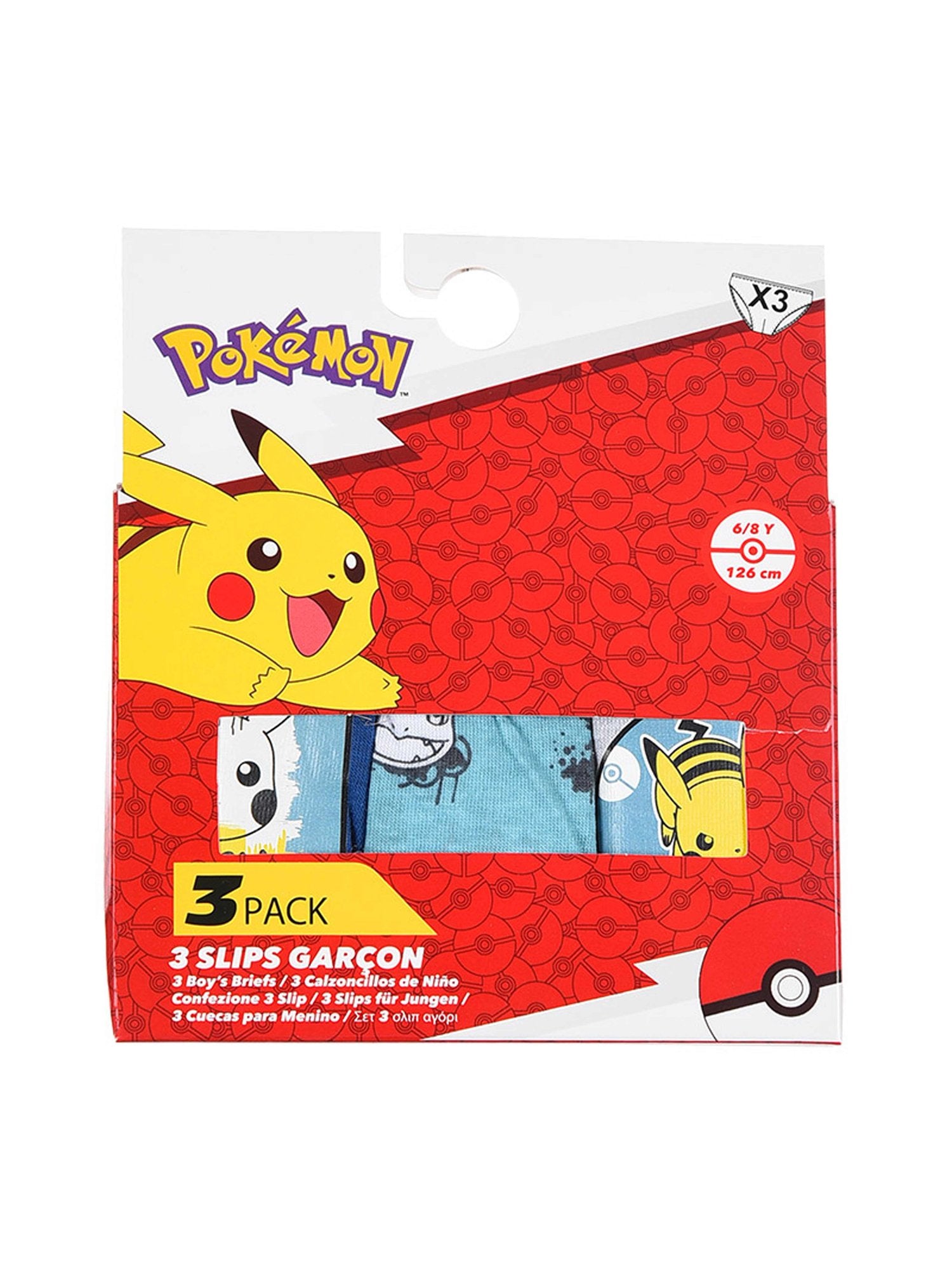 KIDS MOVIE HEROES Бельо - комплект 3 части POKEMON