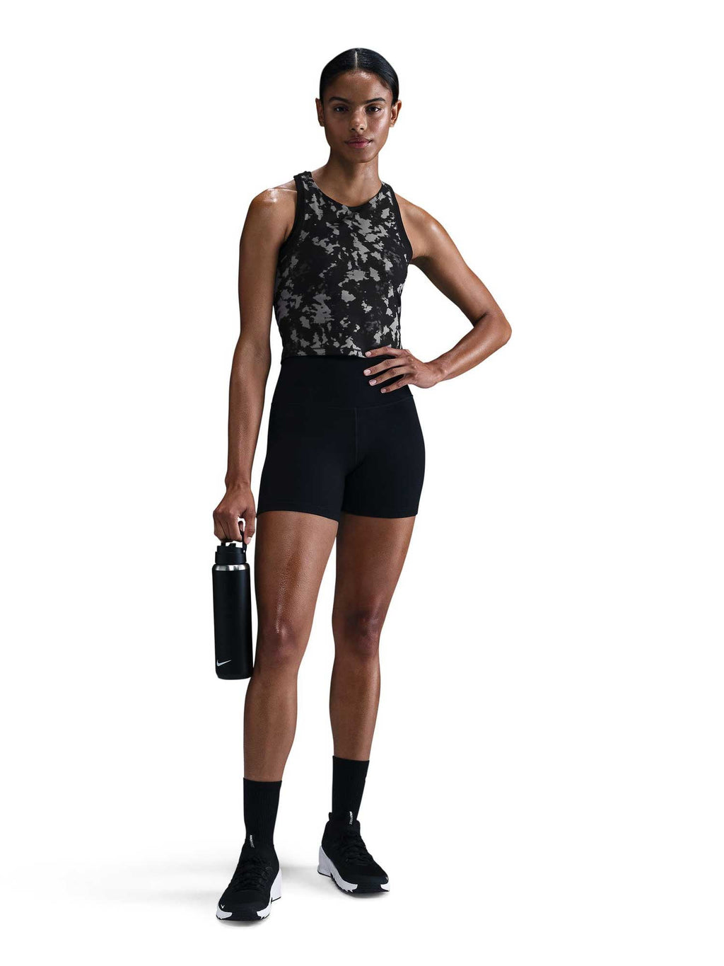 NIKE Потник W NK ONE FITTED DF TANK AOP