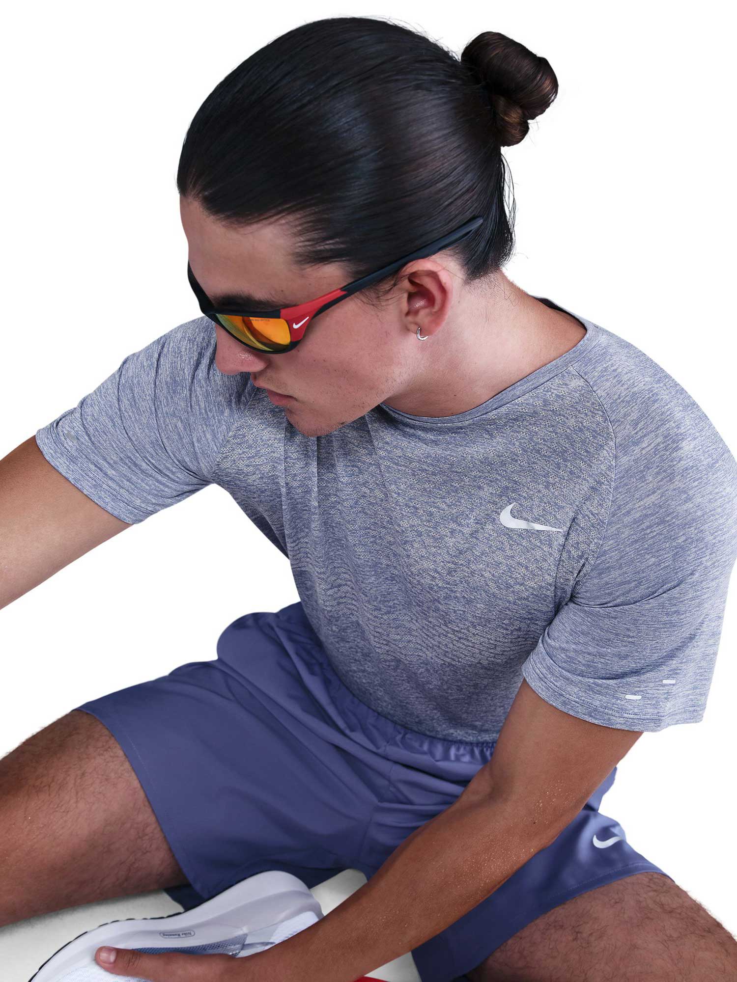 NIKE Тениска M NK DFADV STRIDE SS TOP