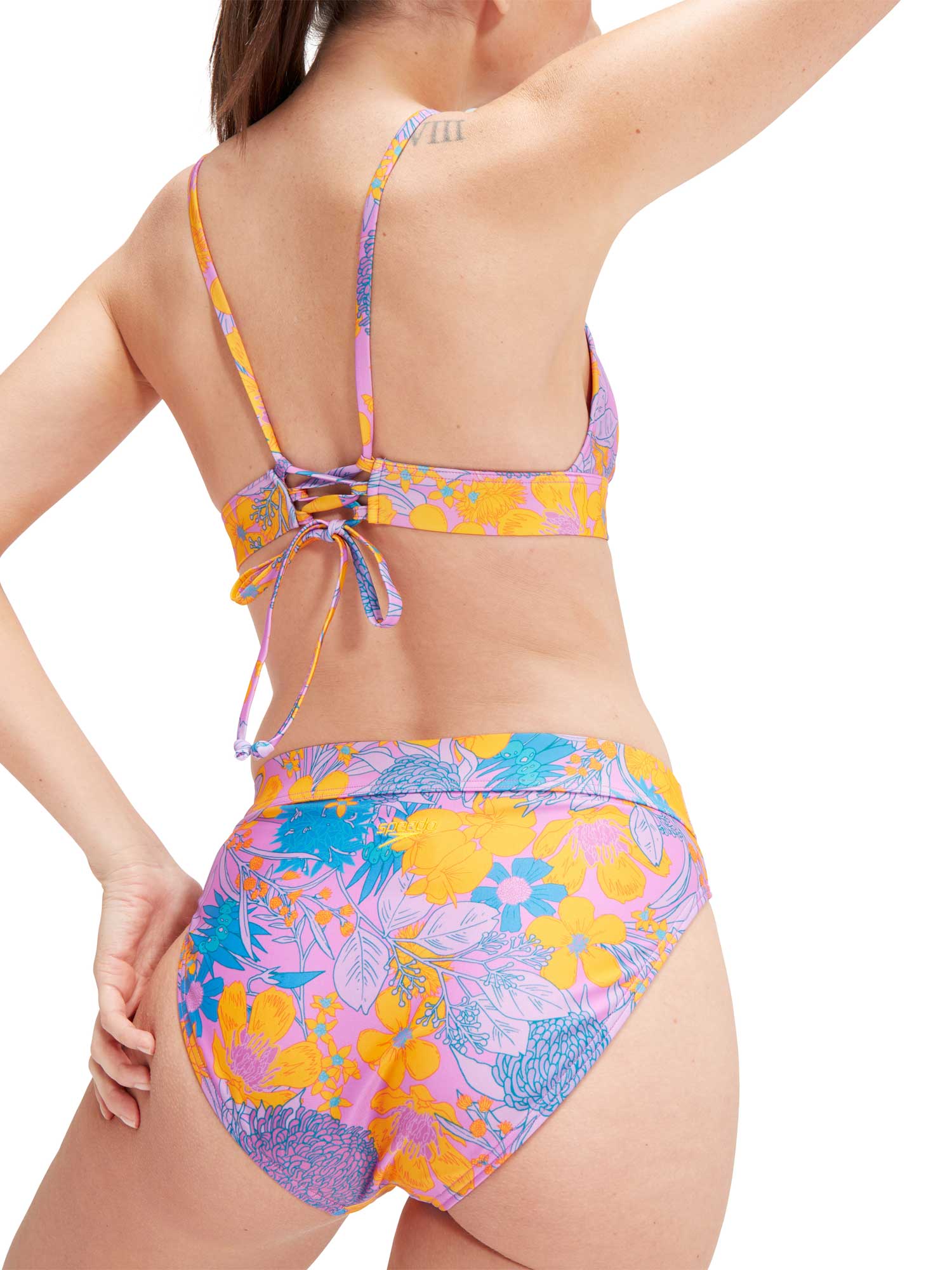 SPEEDO Бански 2 части WOMENS PRINTED BANDED TRIANGLE