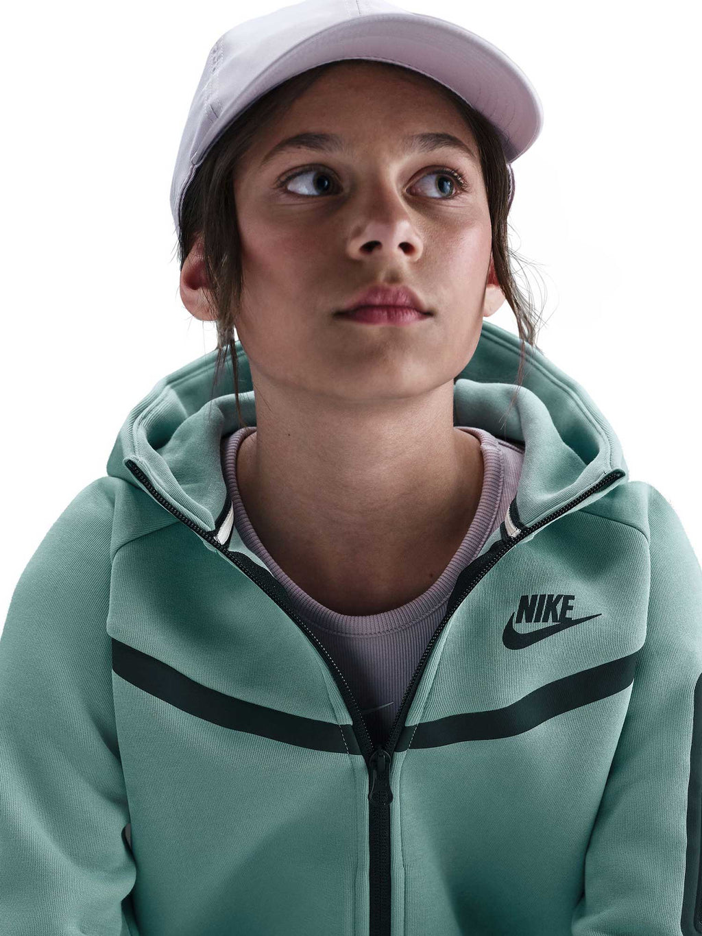 NIKE Суитшърт G NSW TCH FLC HD FZ LS - PD