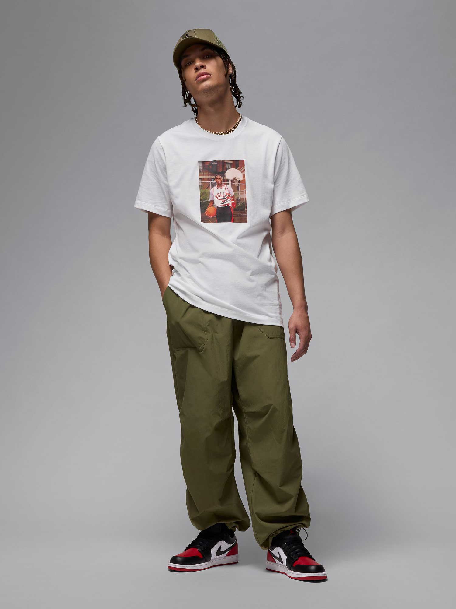 JORDAN Тениска M J BRAND PHOTO SS CREW