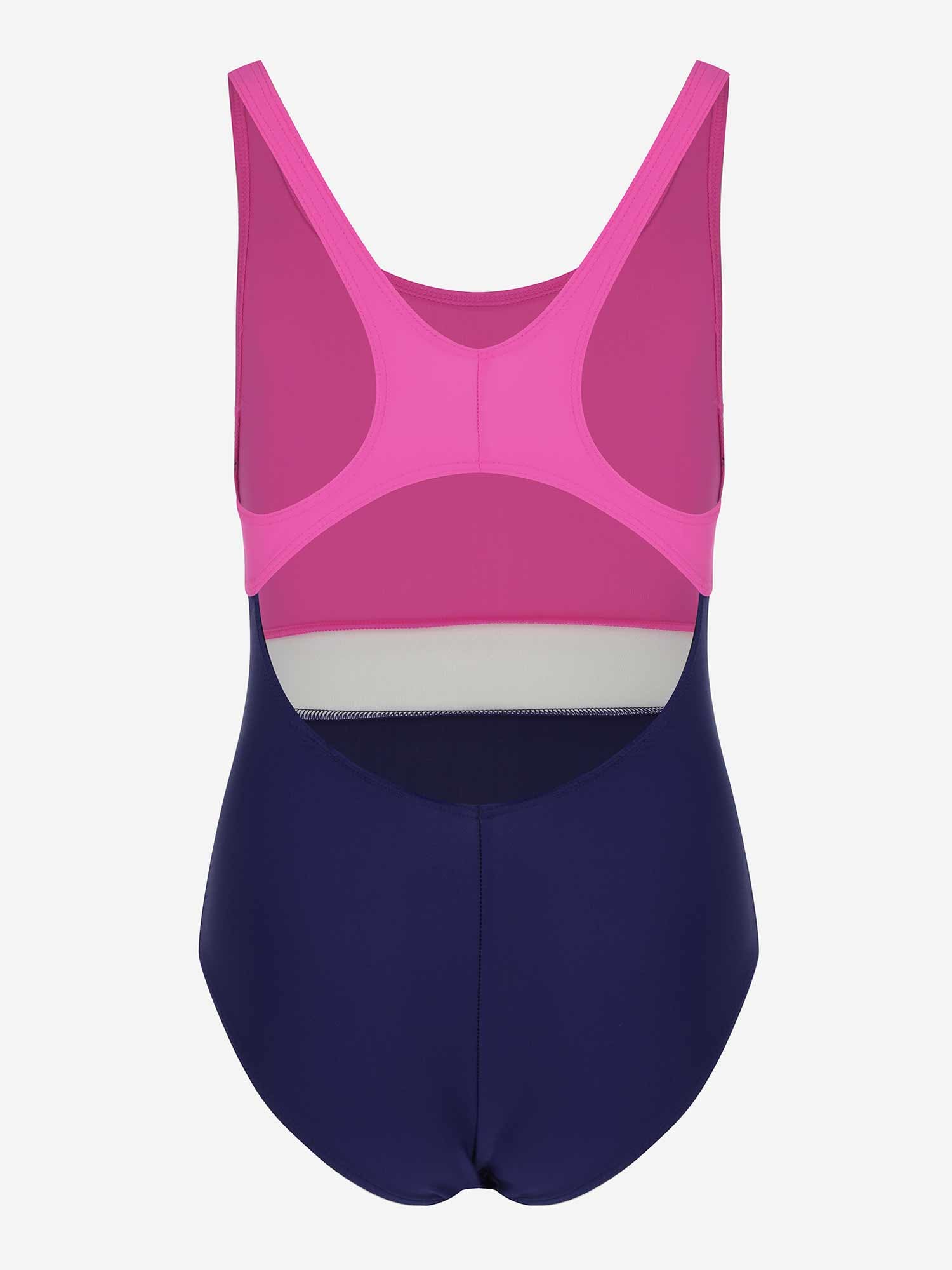 JOSS Цял бански Girl's Color-Block Swimsuit