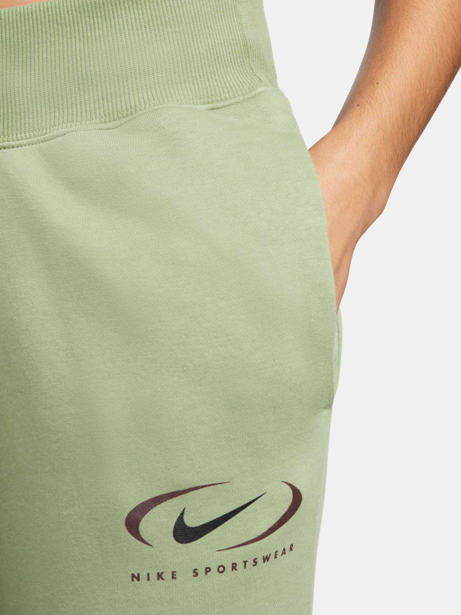 NIKE Спортно долнище W NSW PHNX FLC HR OS PANT PRNT