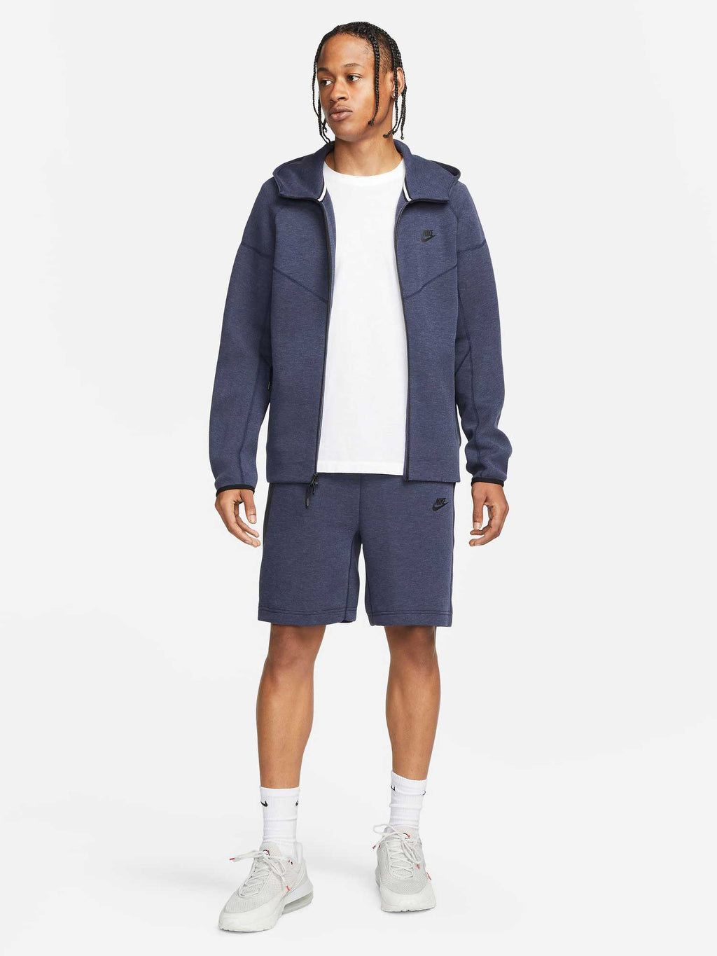NIKE Суитшърт M NK TCH FLC FZ WR HOODIE