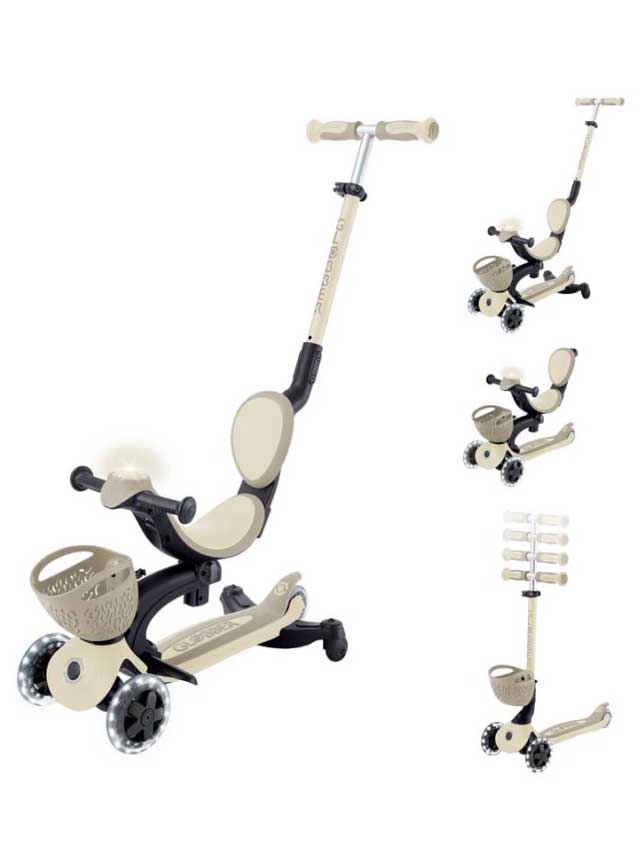 GLOBBER Тротинетка 5 в 1 GO UP BABY LIGHTS 360