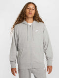 NIKE Суитшърт M NK CLUB FT FZ HOODIE