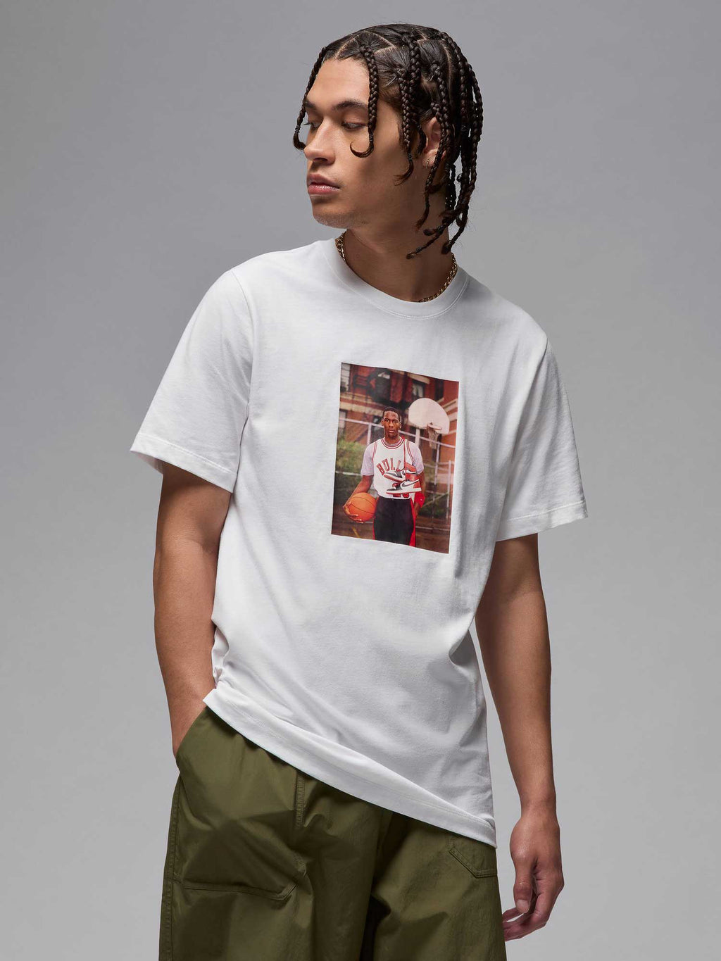 JORDAN Тениска M J BRAND PHOTO SS CREW