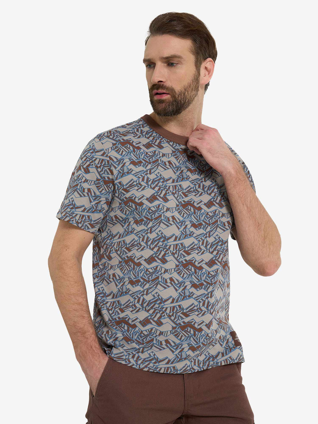 CORDILLERO Тениска Travel Mens SS AOP T-shirt