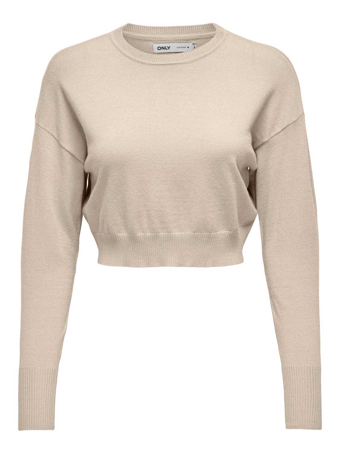 ONLY Пуловер ONLIBI LS CROPPED PULLOVER CC KNT