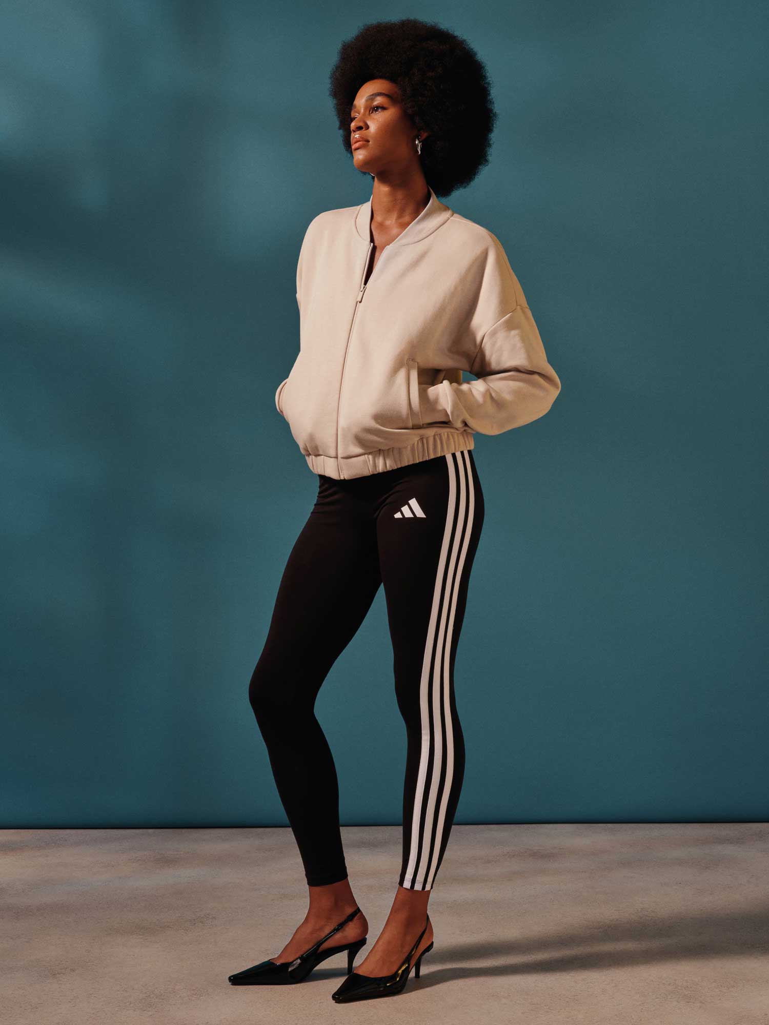 ADIDAS SPORTSWEAR Клин Essentials 3-Stripes Cotton Leggings