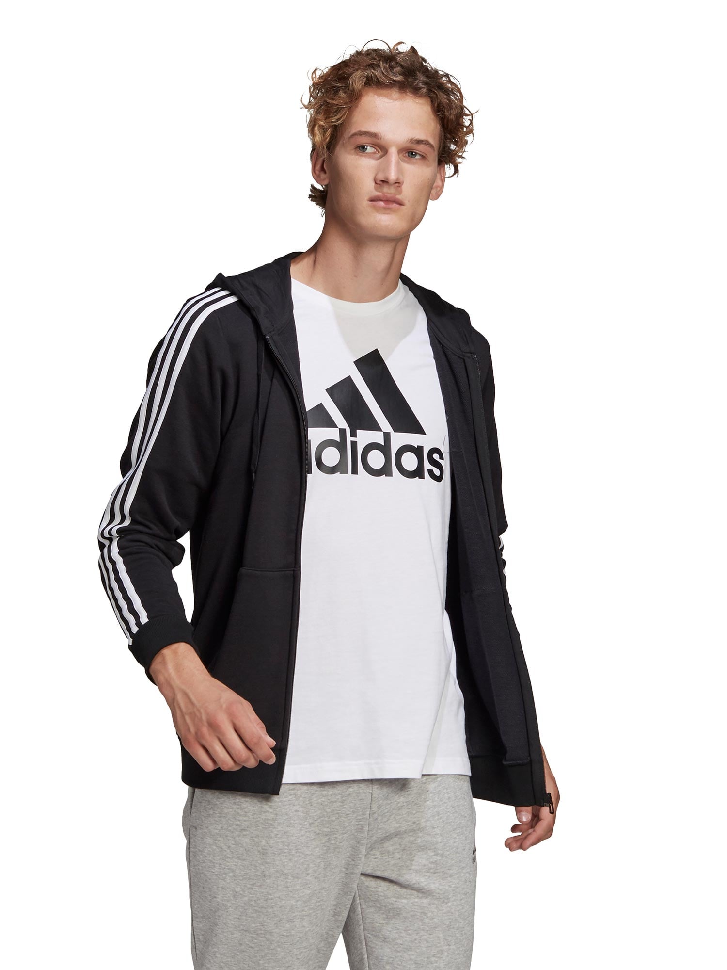 ADIDAS SPORTSWEAR Суитшърт Essentials French Terry 3-S Full-Zip