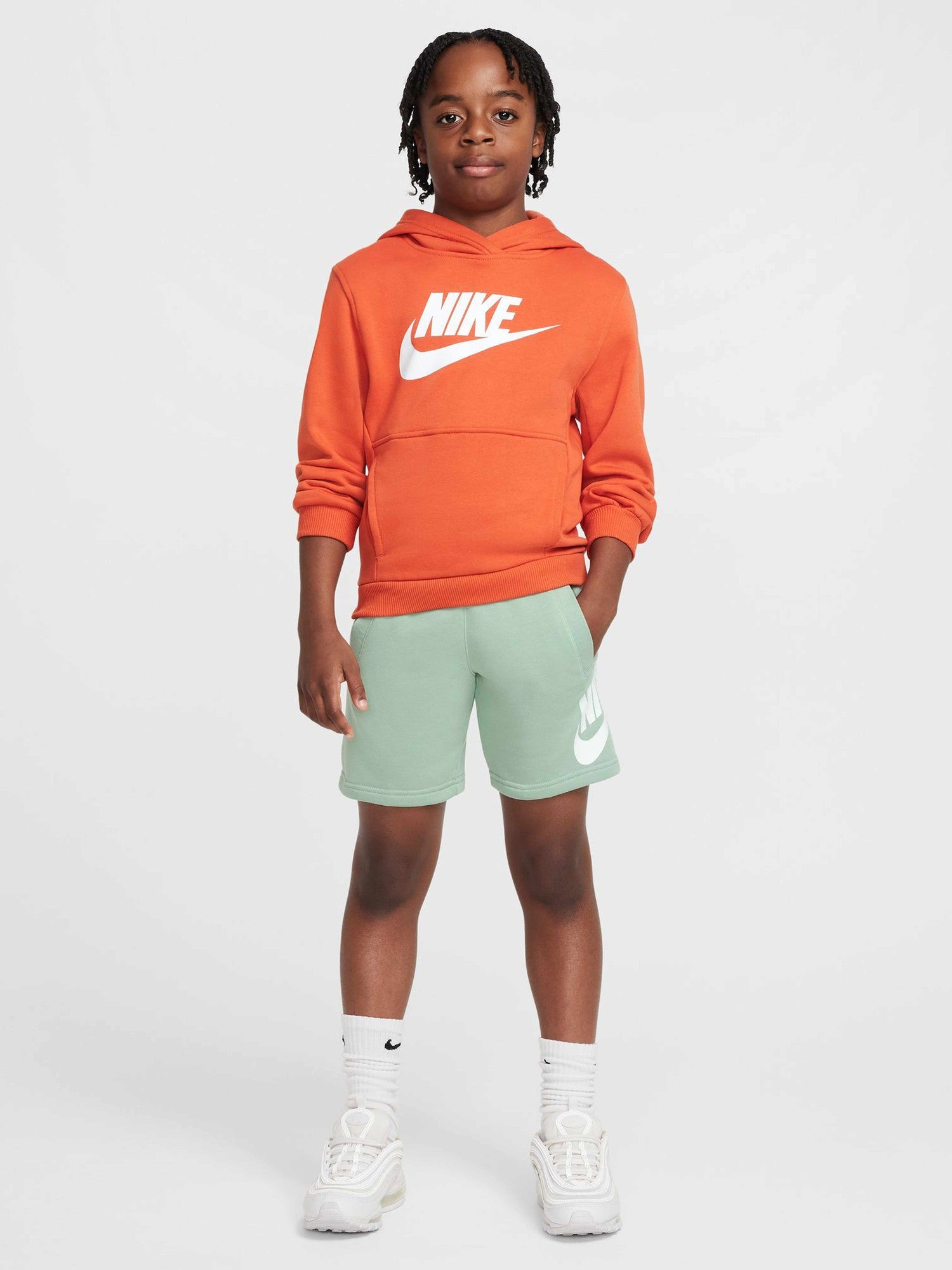 NIKE Къси панталони K NSW CLUB FT SHORT HBR