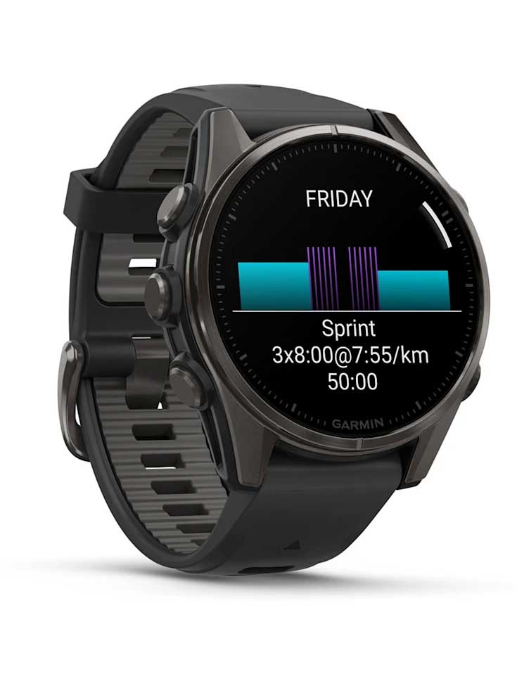 GARMIN GPS Смарт часовник Fenix 8 AMOLED с кожена каишка