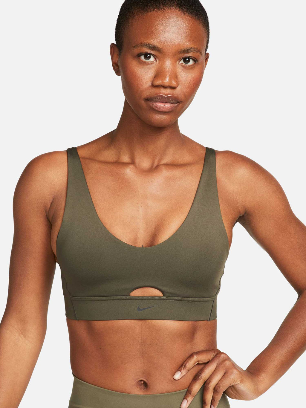 NIKE Спортен сутиен W NK DF INDY PLUNGE CUTOUT BRA