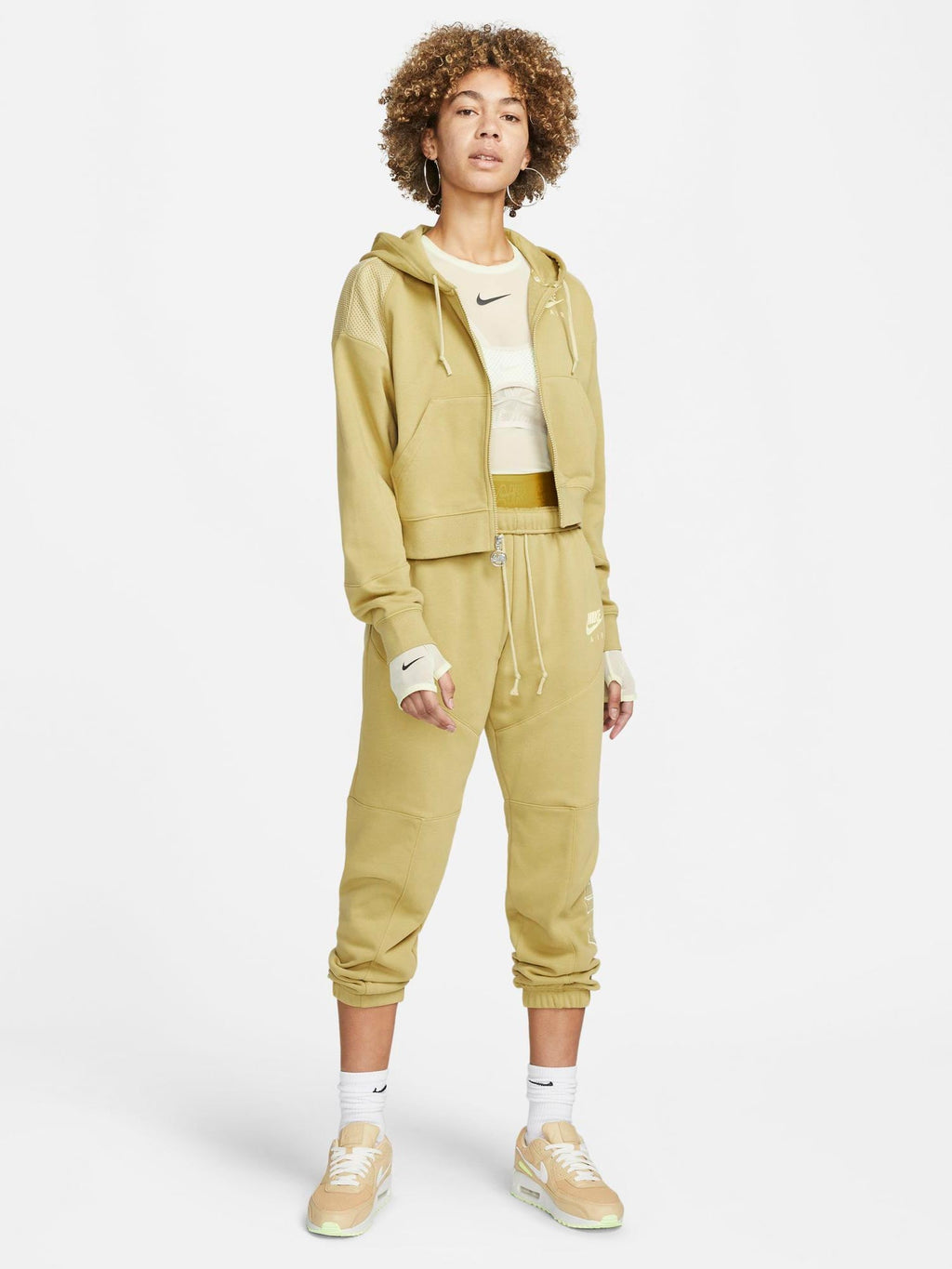 NIKE Суитшърт W AIR FLC TOP FZ