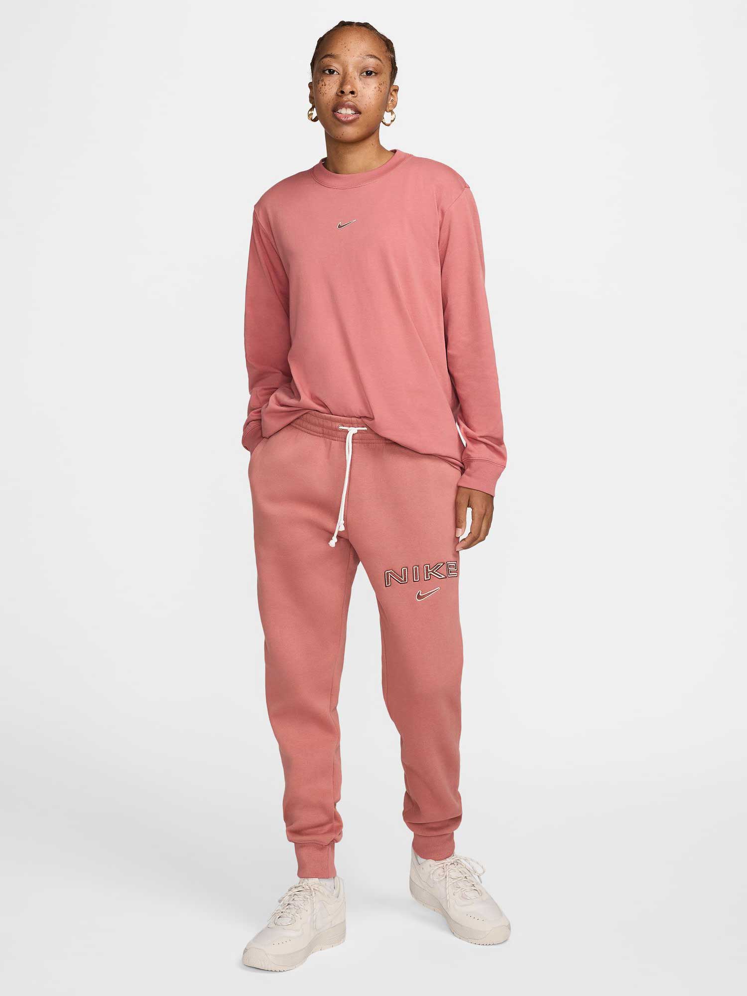 NIKE Спортно долнище W NSW PHNX FLC MR STD LOGO PNT