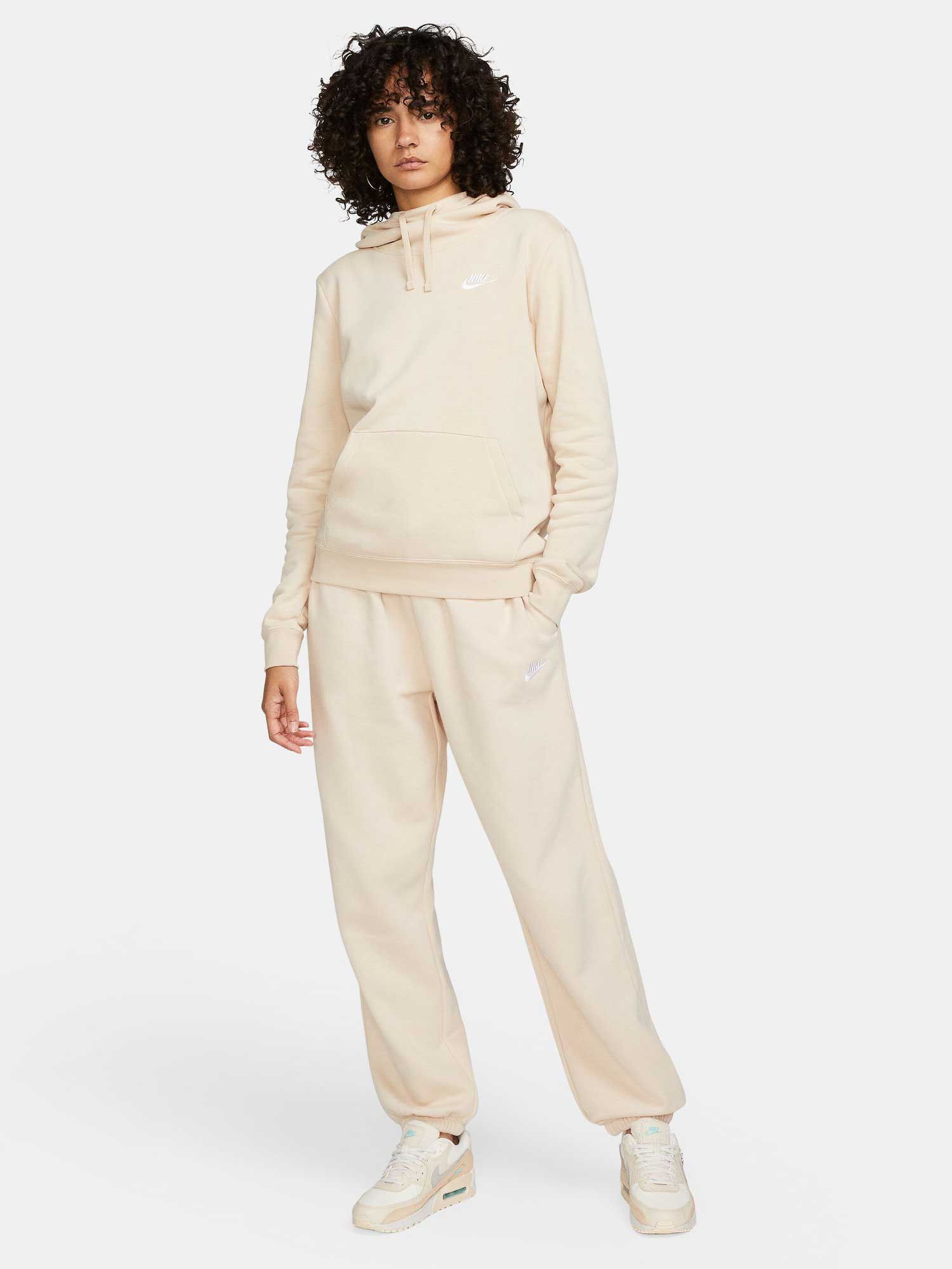 NIKE Суитшърт W CLUB FLC FNL HOODIE STD