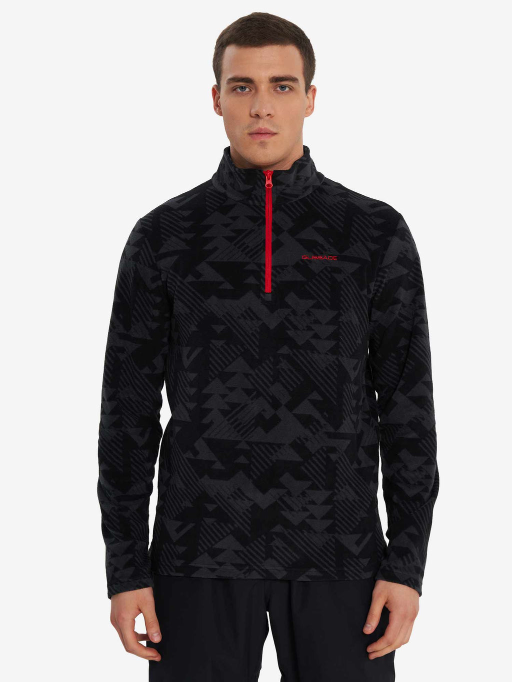 GLISSADE Полар Printed Men's H/Z Fleece