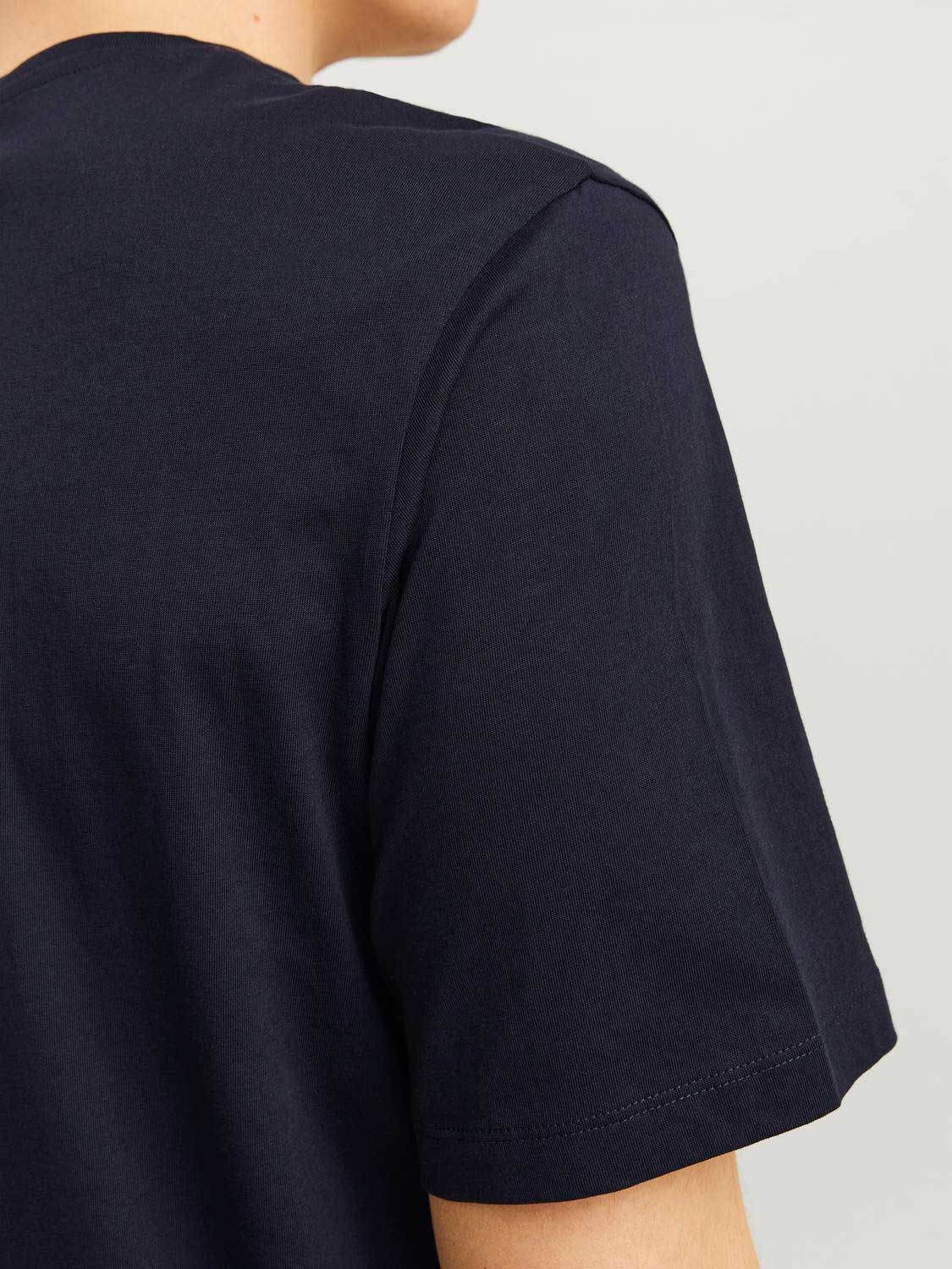 JACK & JONES Тениска JJELOGO TEE SS O-NECK 2 COL AW24 SN