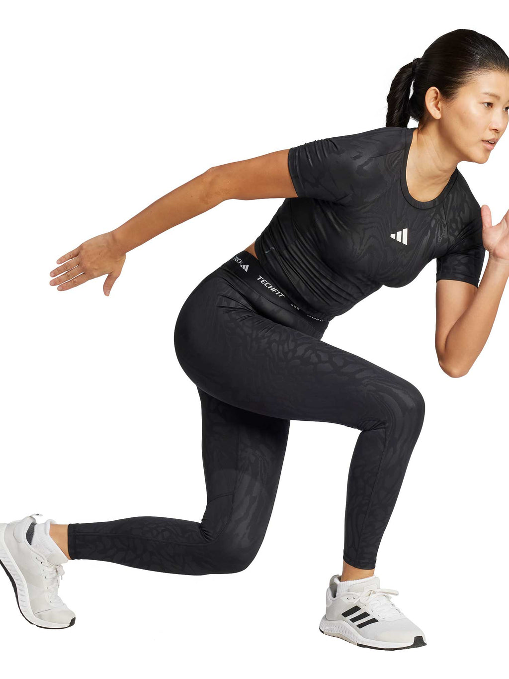 ADIDAS PERFORMANCE Тениска Techfit Printed T-Shirt