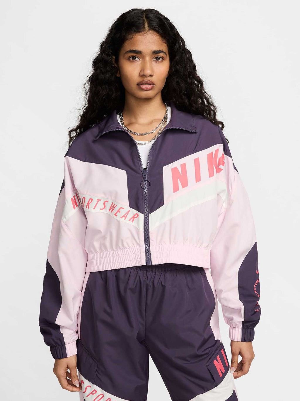 NIKE Спортно горнище W NSW JKT WVN STREET SW