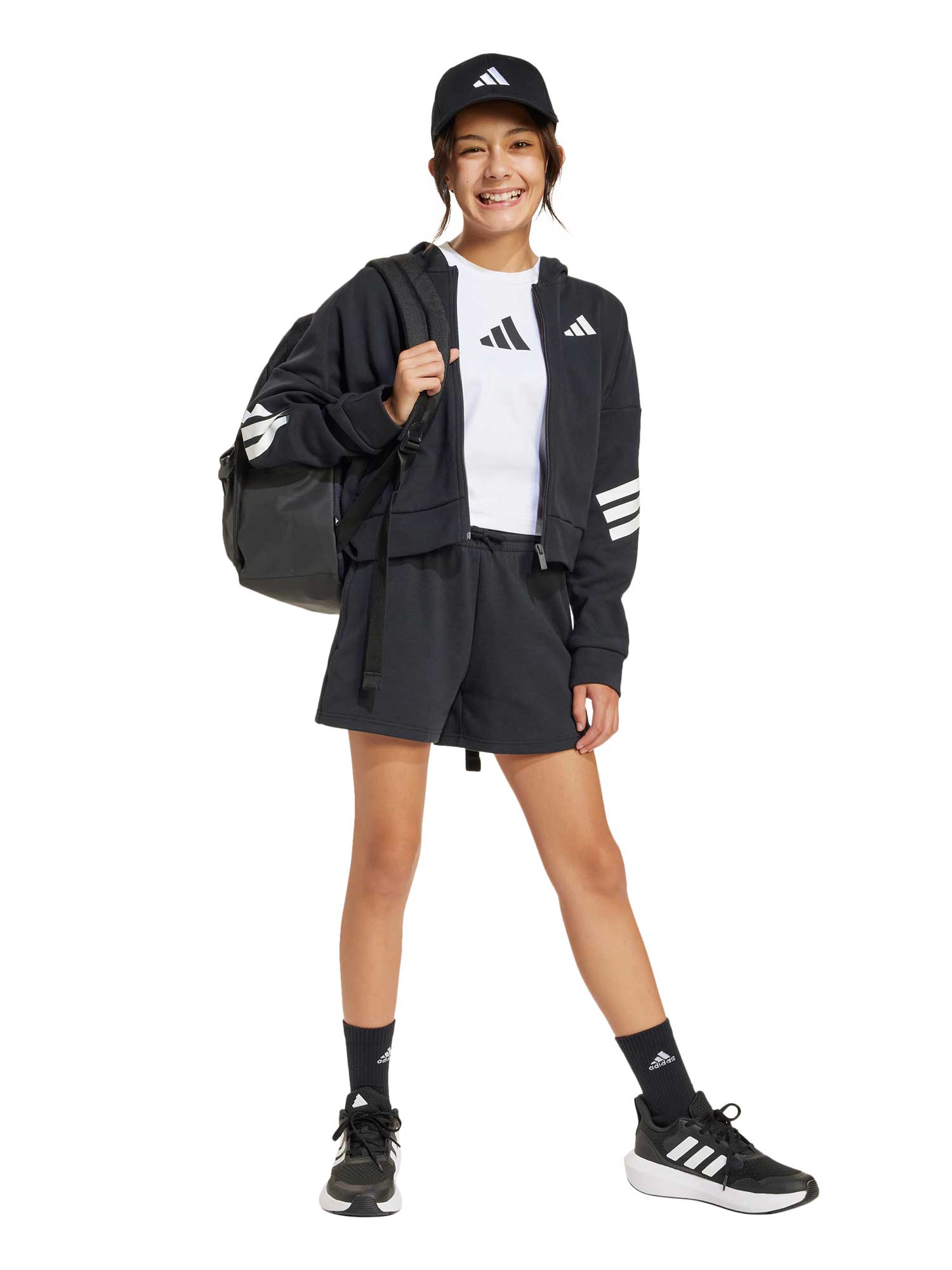 ADIDAS SPORTSWEAR Суитшърт Future Icons 3-Stripes Full-Zip Hooded